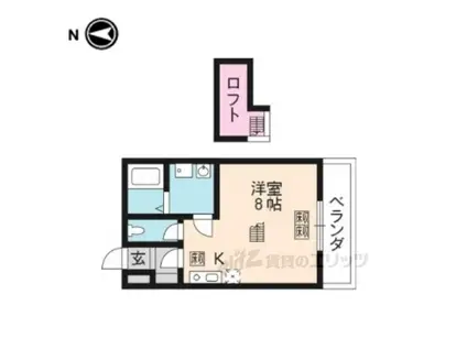 ノースFIELD(1K/3階)の間取り写真