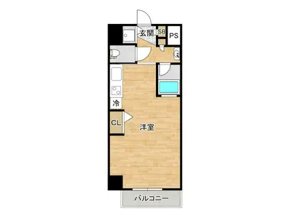 ビートルズ・フォレスト(ワンルーム/4階)の間取り写真