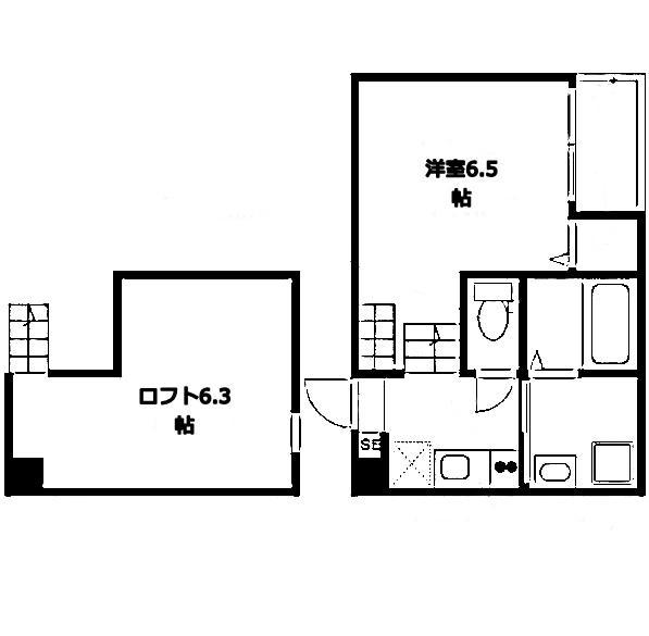 THE GREYHOUSE(1K/1階)の間取り写真