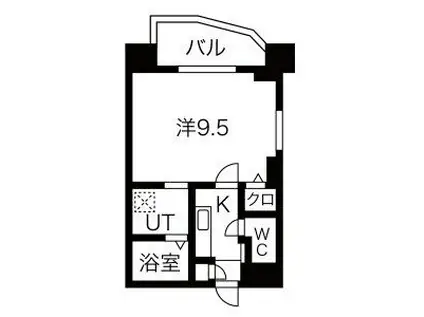 SPAZIO METALLO(1K/9階)の間取り写真