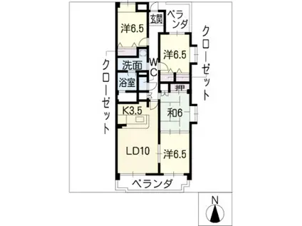 ドムス喜兵衛(4LDK/1階)の間取り写真