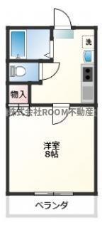 宮丸マンションきらは(1K/3階)の間取り写真