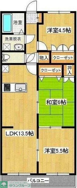 プロムナード(3LDK/2階)の間取り写真