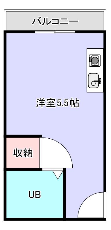 シャトル新金岡(ワンルーム/2階)の間取り写真