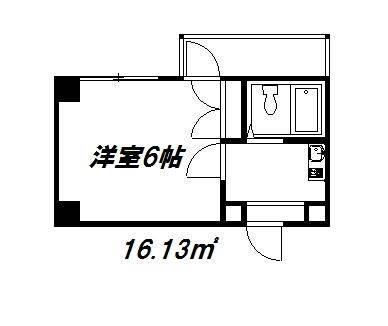 グランビルド松ノ浜(1K/1階)の間取り写真
