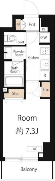 HYS FLAT 糀谷(1K/7階)の間取り写真