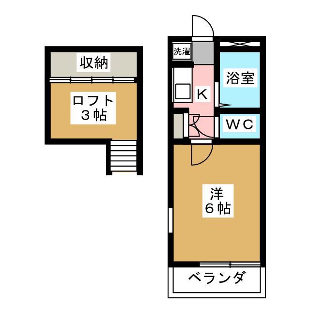 エスタディオ・セレシュ(1K/2階)の間取り写真
