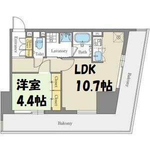 CORNES HOUSE NAGOYA(1LDK/3階)の間取り写真