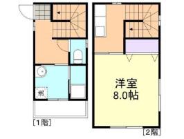 カーサ ソレアード(1K/1階)の間取り写真