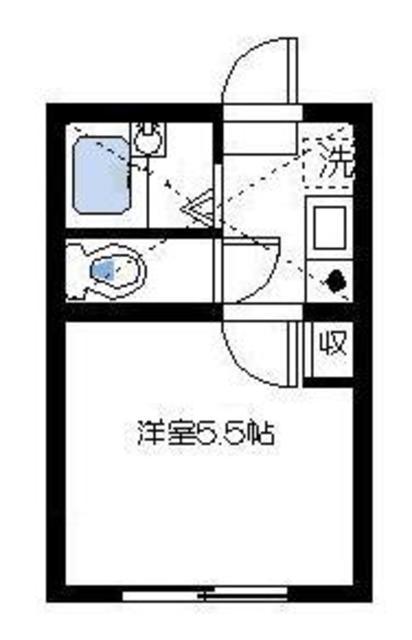 アルテ八丁畷(1K/1階)の間取り写真