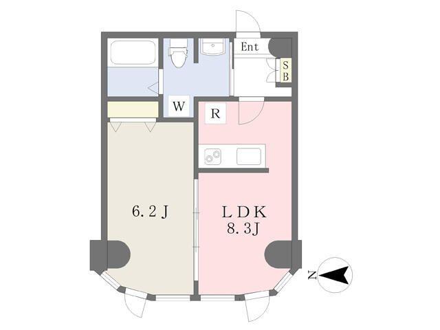 上杉ガーデンヒルズ(1LDK/1階)の間取り写真
