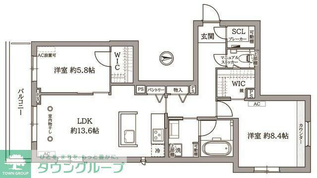 SIGNATURE07(2LDK/2階)の間取り写真