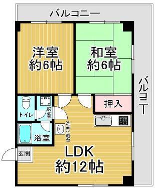 パークホーム王子(2LDK/3階)の間取り写真
