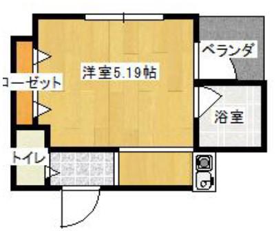 リトル菱屋西(1K/3階)の間取り写真