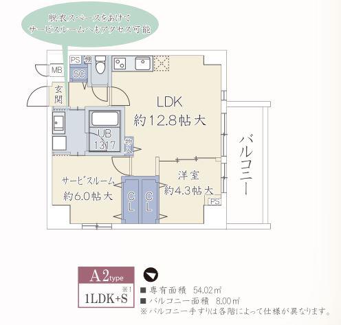 ウッドリバー新大阪(2LDK/3階)の間取り写真