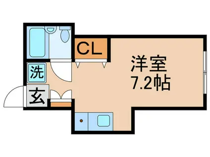 コスモアイズ1(ワンルーム/3階)の間取り写真