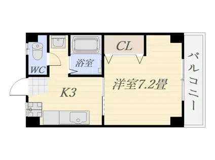 コーポ大藤(1K/4階)の間取り写真