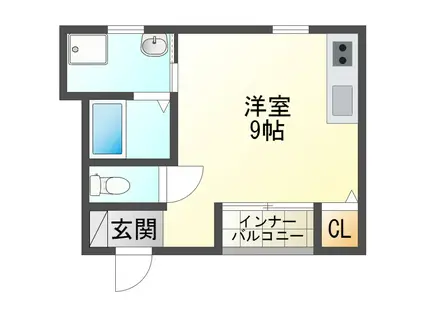 VILLA REGINA(ワンルーム/1階)の間取り写真