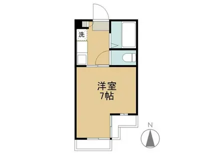 フィオーレ上東 I(1K/2階)の間取り写真