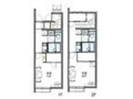 レオネクスト黄瀬川(1K/1階)の間取り写真