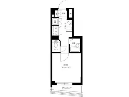 サンテミリオン目白台(1K/1階)の間取り写真