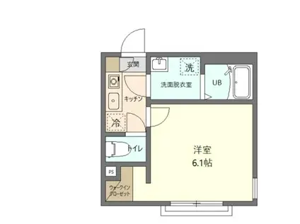 グランステージ川崎(1K/3階)の間取り写真