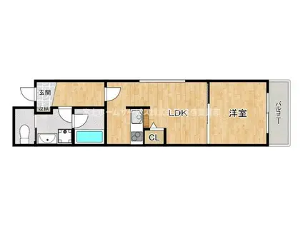 LOVE IT(1LDK/1階)の間取り写真