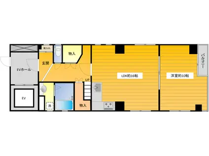 ASビル(3LDK/3階)の間取り写真
