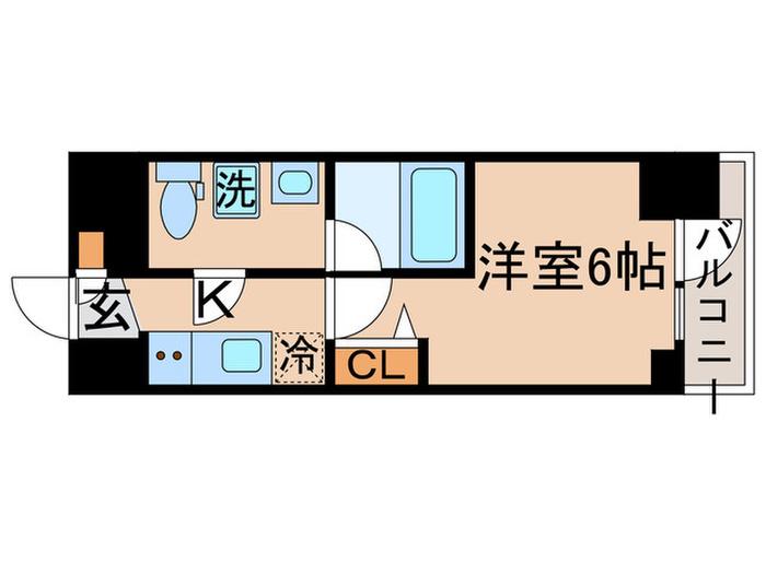 GRANPASEO金町(1K/10階)の間取り写真