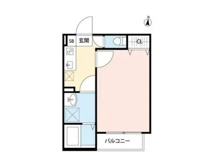 NKクレール宮原町(1K/3階)の間取り写真