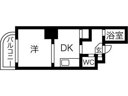 クリオ琴似ファースト(1DK/10階)の間取り写真