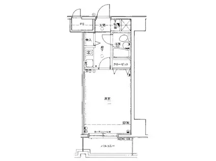 横浜平沼ダイカンプラザⅢ(1K/6階)の間取り写真