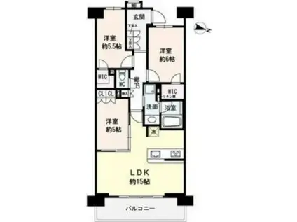 プレシス仙台高砂(3LDK/14階)の間取り写真
