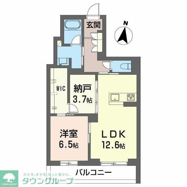 ウェルビー(1SLDK/3階)の間取り写真