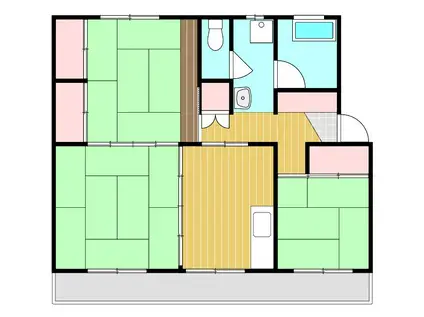 GRAN PASEO 下関(3DK/1階)の間取り写真