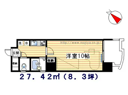 オーパス・ワン(1K/7階)の間取り写真