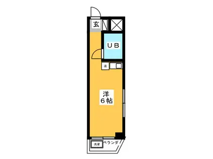 第11宮田ビル(ワンルーム/3階)の間取り写真
