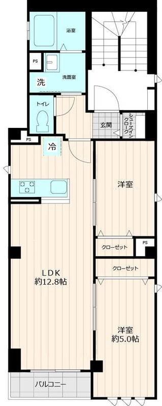 プライムレジデンス(2LDK/2階)の間取り写真