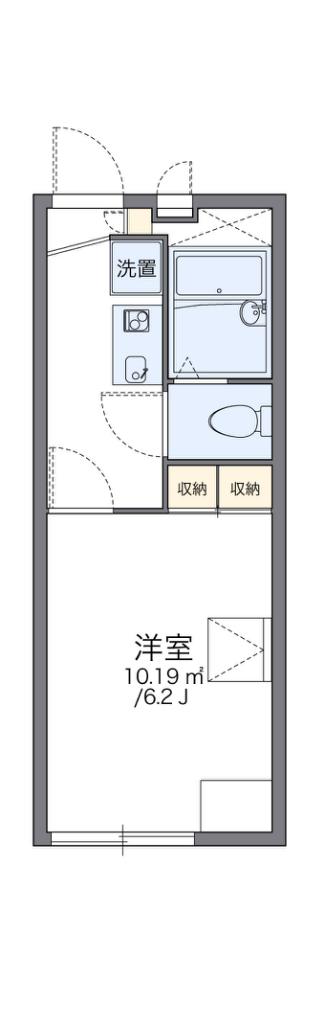 レオパレス高東(1K/2階)の間取り写真