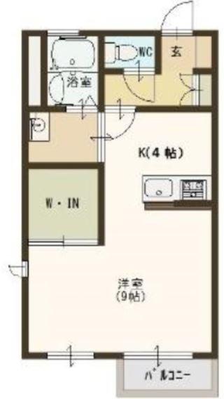 メゾンマニフィーク(ワンルーム/1階)の間取り写真