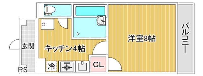 MONT DOR(1K/3階)の間取り写真
