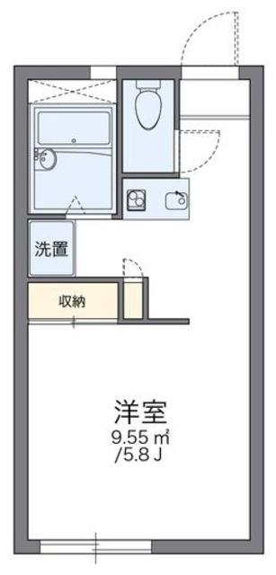 レオパレストウィンクル妙典A(1K/1階)の間取り写真