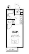 ベルシオン長沼(ワンルーム/2階)の間取り写真