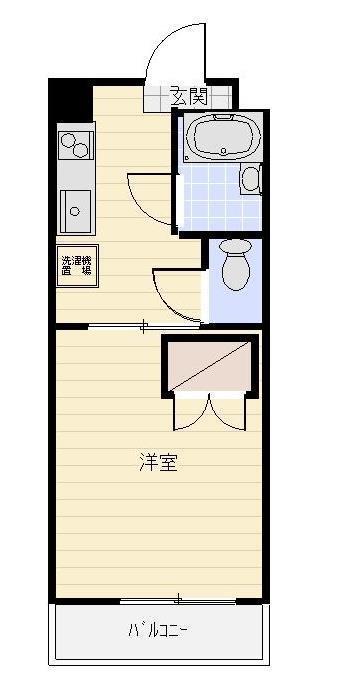 グリーンハイツ(1DK/1階)の間取り写真