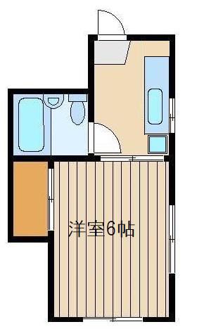 クレアシオン(1K/2階)の間取り写真