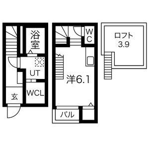 STYLE本陣(1SK/1階)の間取り写真