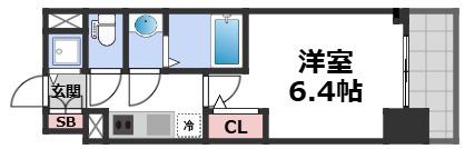 エスリード京橋(1K/5階)の間取り写真