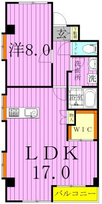 パディントンヒル(1LDK/2階)の間取り写真