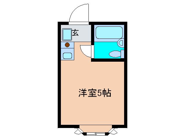 リブレ日吉B棟(ワンルーム/1階)の間取り写真