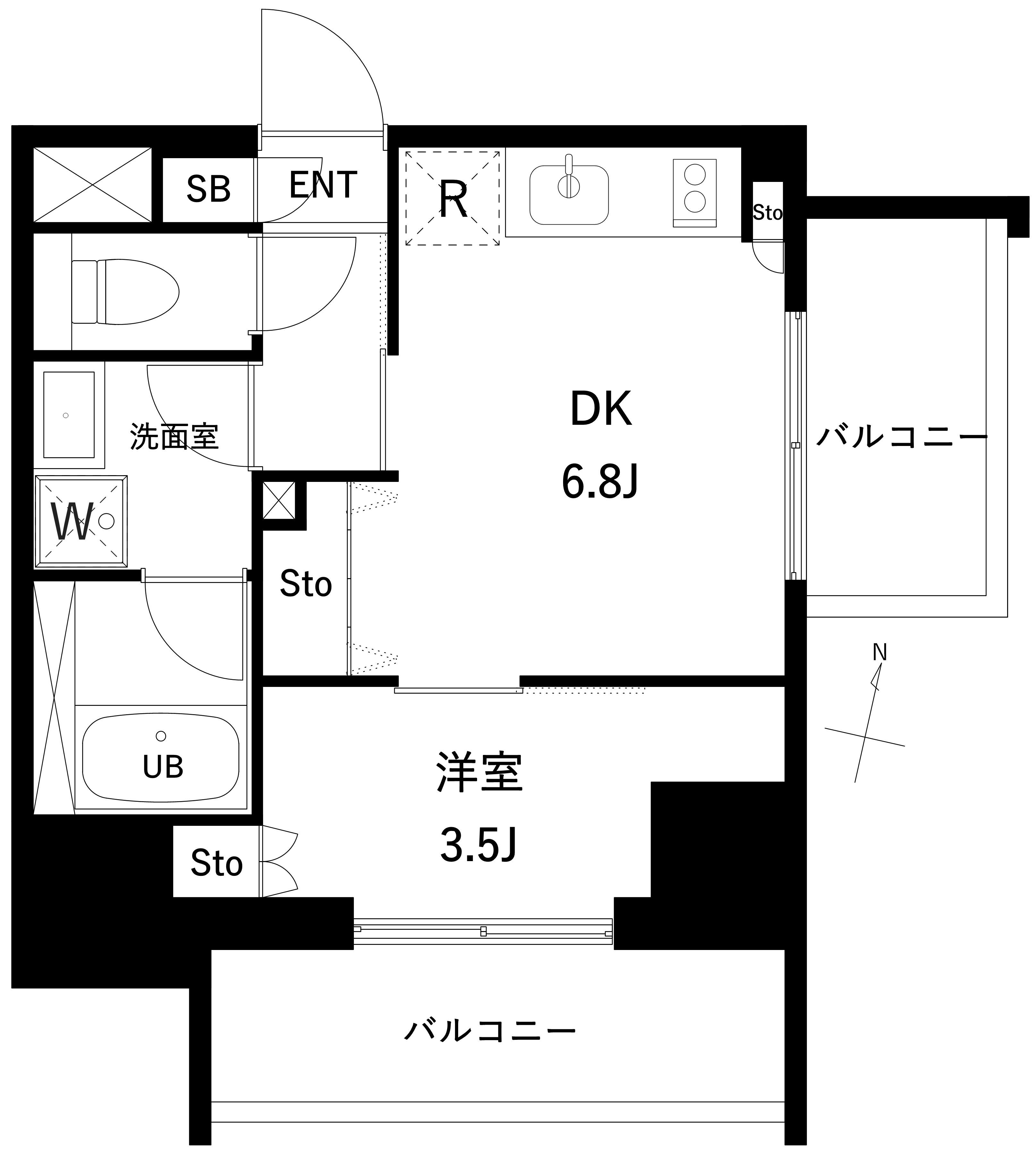 プレディアコート西日暮里(1DK/10階)の間取り写真